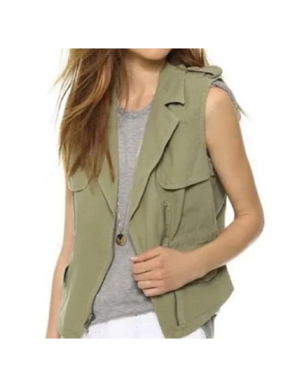 Madewell Modern Safari Utility Vest Size M